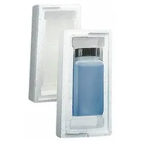White foam shipper sleeve designed to secure and cushion bottles during transport. Sold in packs of 100. Suitable for protecting bottles in shipping and storage applications