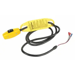 This pendant station is designed for use with Dayton Single Speed electric chain hoists. It provides an Up function for lifting control and is compatible with hoists rated for 500 lb load capacity. Typical applications include overhead lifting tasks in manufacturing, warehousing, and assembly operations.