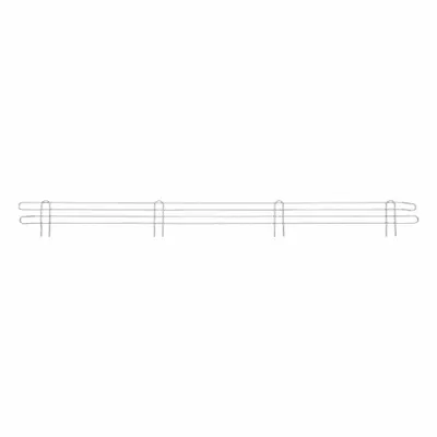 METRO Ledge L60N-4C for Wire Shelving, 60 in, Chrome - Ledges for Wire Shelving