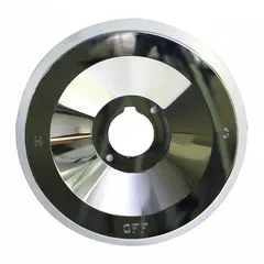 This circle trim plate in chrome finish is used to cover the wall opening around bathtub faucet pipes. It provides a clean appearance for the installation.