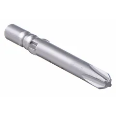 Power bit with PH00 imperial bit industry size, standard type, and halfmoon design. Overall length 2-1/2 inches. Used for driving screws in assembly and maintenance tasks where precision fastening is required.