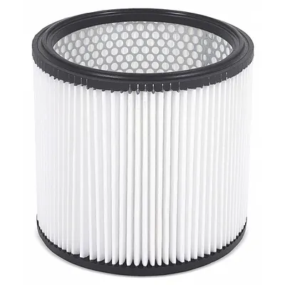 DAYTON Canister Vacuum Filter, Std, Dry, Paper, 19-0221 - Canister Vacuum Filters
