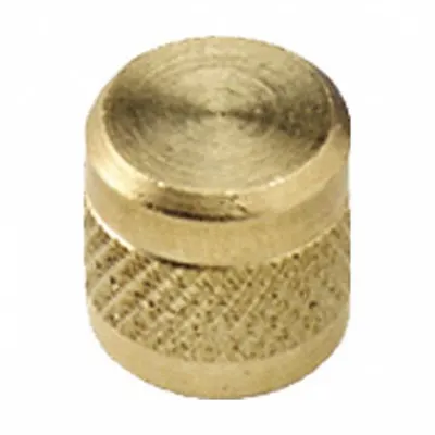 PRO-SET Access Valve Cap: 1/4 in Female SAE Right-Hand, 4 1/2 in Overall Ht, Brass - Caps for Access Valves