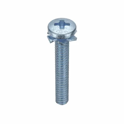 SEMS #4-40 x 5/8 in Machine Screw with External Tooth Lock Washer - Machine Screws with External Tooth Lock Washers