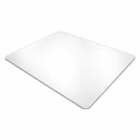 FLOORTEX Chair Mat: Rectangle, 0.085 in Thick, 53 in Overall Lg, 48 in Overall Wd, Clear, Studded (MPN FR1113423ER)