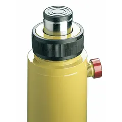 Collar and base attachment for RC series cylinders with 10-ton capacity. Provides a stable load-bearing surface to support loads and protect the cylinder ram during lifting or pressing operations.