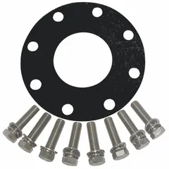 This gasket kit includes bolts and is designed for use with guide rail systems. It is compatible with manufacturer model number 12U576. The kit provides sealing and fastening components for maintaining joints in guide rail assemblies.