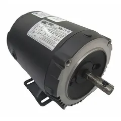 This Dayton 1 1/2 hp, 230/460V AC, 1760 RPM, 3-phase AC motor features a C-face with rigid base mounting and an open drip-proof (ODP) enclosure. It is suitable for general purpose industrial applications such as pumps, fans, conveyors, and compressors where a C-face configuration is required.