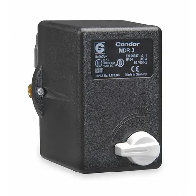 CONDOR USA, INC Pressure Switch: Std, 45 psi – 160 psi, 3/8" NPT - High-Performance Air Compressor Switches