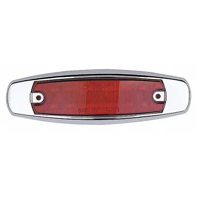 MAXXIMA M20332R LED Oval Surface Mount Clearance Light, Red, Pigtail, IP67 - Clearance Lights