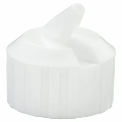 QORPAK Cap: 28 mm Dia, White, Polyethylene, Unlined, 28-400 mm Screw Closure Size - Dropper Bottle Caps