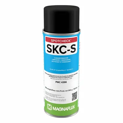 MAGNAFLUX SKC-S Solvent-Based NDT Cleaner & Remover, 10.5 oz Aerosol Can - Dye Penetrant Precleaners