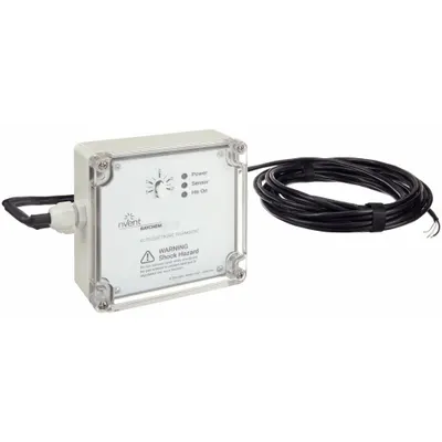 RAYCHEM Line Volt Electronic Tstat: Heat Only, Heat-Off, 30° to 110°F, Exposed Dial/Push Buttons - Analog Thermostats