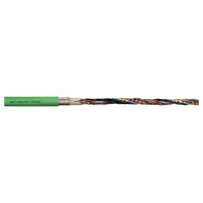 CHAINFLEX Measuring System Cable: (6) Pr 24 AWG (0.25), Green, PUR Jacket - Servo Motor Feedback Cables