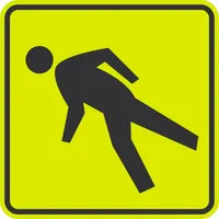 Traffic Sign: 18 in x 18 in Nominal Sign Size, 18 in x 18 in Nominal Sign Size (W x H), Aluminum (MPN G-6456-DG_18x18)