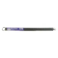 This extension spring is made of carbon steel with a 0.188 in wire diameter and 1 5/16 in outside diameter. It features 125 coils and double loop ends, with non-handed wind direction. Commonly used in counterbalance systems for doors and gates