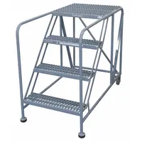 COTTERMAN Mobile Work Platform: 3.3 ft Platform Ht - Max, 36 in x 48 in, Steel, 800 lb Load Capacity (MPN 4WP3648A3B8AC1P6)