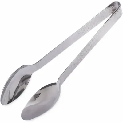 CARLISLE Serving Tongs, 12 in Overall Length, Silver, Stainless Steel (60211)
