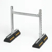 DURA-BLOK Duct Support Block: Rubber Base, Electroplated Cast Iron, 50.75 in Overall Lg (MPN DB5324DS)