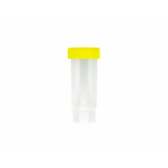 Polypropylene Centrifuge Tube, 30 mL, Natural, Yellow HDPE Cap, Graduated