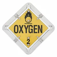 This 13 5/8 in x 13 5/8 in placard displays Various DOT Classes for labeling industrial containers. Suitable for drums, totes, and shipping containers in compliance with hazardous material transportation regulations