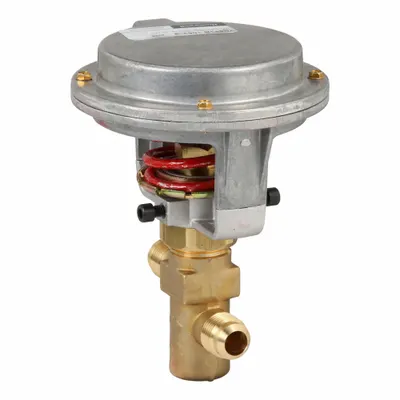 Honeywell Hydronic Globe Valve: 2-Way, 2.5 CV Flow, 1/2 in Flare, Bronze Body, Stainless Steel Stem - 2-Way Flare Connection Globe Valves
