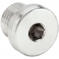 Plug: Plug, 316 Stainless Steel, 14 mm x 1 1/2 in, Male Threaded x Female, 9,100 psi (MPN VSTI14X1.5OR71)