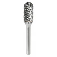 SGS PRO Carbide Bur: Ball-Nosed Cylinder, SC-2, Steel Cut, 5/16" x 3/4" Head, 1/4" Shank (MPN 19363)