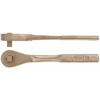 AMPCO Hand Ratchet: Pear, Reversible, 5 in Overall Lg, Unfinished, 30° Min Arc Swing (MPN W-143R)