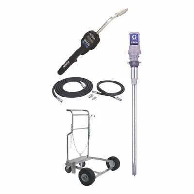 GRACO KIT 3:1 CART-NPT: Cart, 3:1, 7.8 gpm Max. Flow Rate, Pump, Hose Kit - Mobile Drum Pump Packages