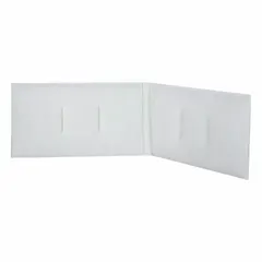 Prefilter for fume hood systems, Type 12, with overall dimensions of 48 in width, 16 in height, and 16 in depth. Captures larger airborne particles to extend main filter life and maintain airflow in laboratory and industrial exhaust applications.