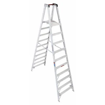 WERNER PT310 Lightweight Aluminum Twin-Platform Stepladder - Lightweight Aluminum Twin-Platform Stepladders