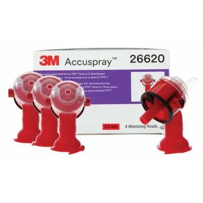 3M Red Head Refill: Repl Needles, Nozzles & Caps for Air Sprayers, Atomizing Head - Replacement Needles, Nozzles & Caps for Air Sprayers