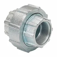 BRIDGEPORT FITTINGS Threaded Coupling - Three-Piece: Iron, 3 in Trade Size, 3 3/4 in Overall Lg, RMC (MPN 1128-RT)