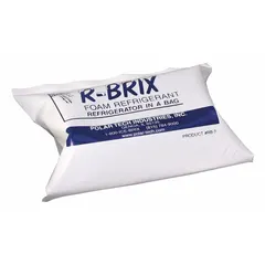 Reusable cold pack for portable cooling. Measures 4 inches long by 2 1/4 inches wide. Sold in a 12-pack. Suitable for use in coolers and insulated bags for injury treatment or temperature-sensitive transport.