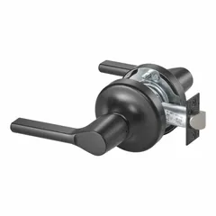 Dummy trim lockset with TB lever style, finished in Black Suede powder coated cast zinc. Complies with ADA requirements and ANSI A156.2 for non-latching applications such as pull-side doors or inactive leaf on double-door sets.