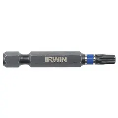 This IRWIN impact Torx bit features a T15 Torx head and hex shank, constructed from steel. Designed for use with power tools, it provides secure engagement with Torx fasteners, reducing cam-out. Suitable for automotive assembly, construction, and general maintenance tasks. Supplied as a 2-pack.