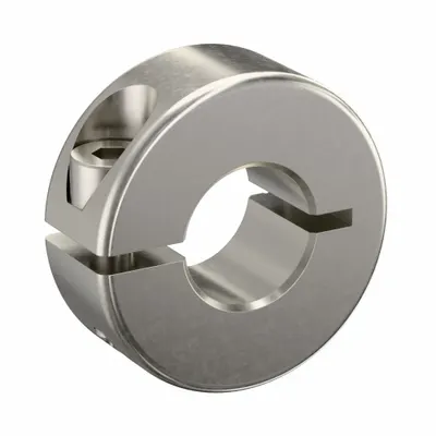 RULAND MANUFACTURING Shaft Collar: 1-Piece, Metric, Round, Clamp-On, 12 mm Bore Dia - Stainless Steel Shaft Collars