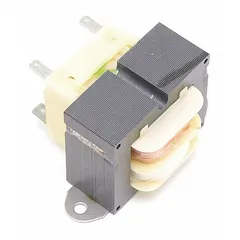 Transformer for HVACR systems, stepping down voltage for controls, switches, and thermostats. Used as a replacement component in commercial and industrial heating equipment to supply low-voltage circuits.