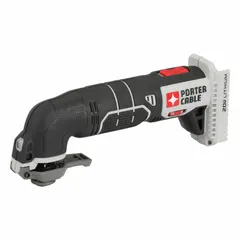 This cordless oscillating tool operates on 20V DC (20V MAX*) and delivers 8,000 to 18,000 OPM with a 2.8° oscillation angle. It is a tool-only unit, requiring a battery and charger (sold separately). Suitable for cutting, sanding, and scraping applications such as flush cuts, grout removal, and detail sanding.
