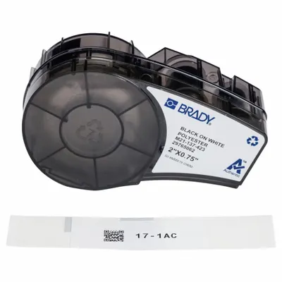 BRADY M21-137-423 Thermal Transfer Precut Label Roll Cartridge - Brady Thermal Transfer Precut Label Roll Cartridges