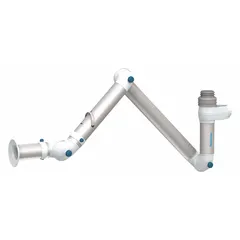 Aluminum exhaust snorkel with 3-inch overall diameter and 4 7/8-foot overall length. Used for exhaust extraction in industrial facilities, removing fumes and heat from engines, generators, or machinery.
