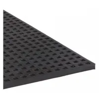 MASON Vibration Isolator Pad: Buna-N, Diamond Pad Top, 18 in Lg, 18 in Wd, 5/16 in Ht