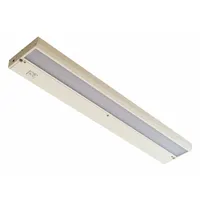 LED Under Cabinet Lighting: 32 in Lg, 918 lm, 4000K, 13.5 W, Plug-In or Hardwired, White, Aluminum (MPN G32WH)