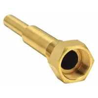 APPROVED VENDOR Threaded Thermowell: Brass, For 3 1/2 in Stem Lg, 3 1/2 in Insertion Lg