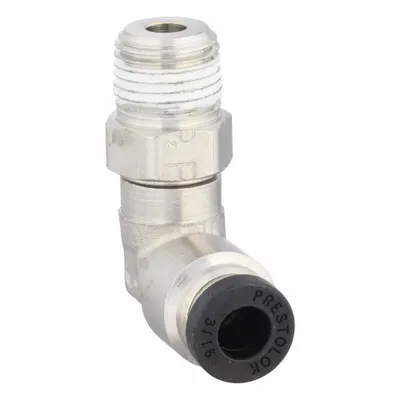 PARKER W169PLP-3-2 Nickel-Plated Brass Push-to-Connect Elbow Fitting - Nickel-Plated Brass Tube Fittings