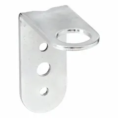 Steel wall-mount bracket for modular tower lights. Silver housing with 3 in overall height and 7/8 in overall diameter. Provides a mounting point for signal towers on vertical surfaces.