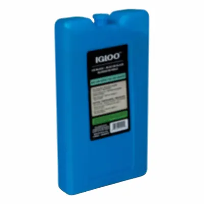 IGLOO Reusable Ice Block: Block, 5 11/16 in Overall Lg, 1 3/8 in Overall Wd - Solid Gel Ice Packs