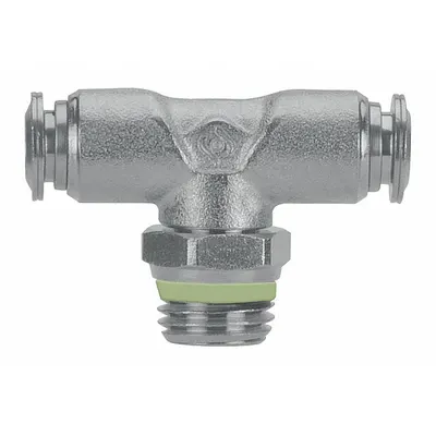 AIGNEP USA 60211X-8-1/8 Stainless Steel Push-Fit Tee Fitting - Stainless Steel Tube Fittings