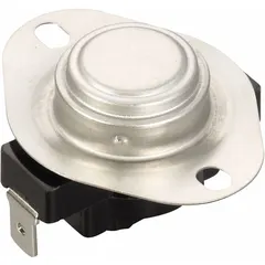 Surface-mount SPST limit control with auto reset and 15°F differential. Opens on temperature rise at 135°F and closes at 120°F. Used in HVAC and industrial heating systems to provide over-temperature protection by interrupting power when temperature exceeds the set point.